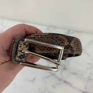 Snakeskin belt